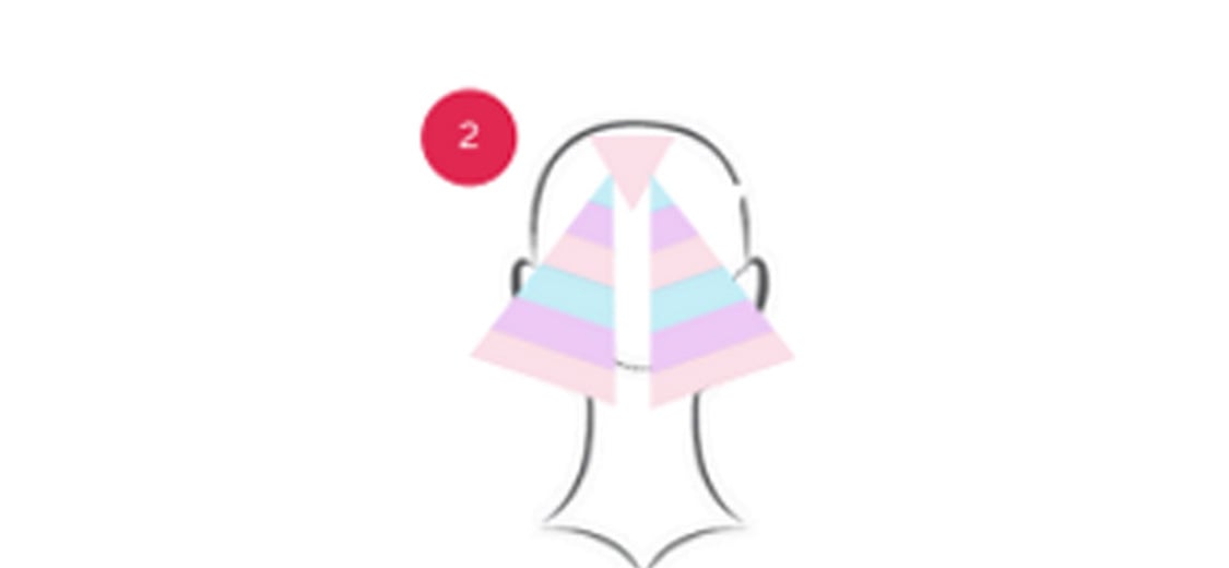 Create diagonal slices under the diamond section